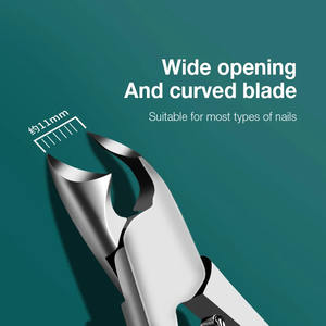 กรรไกรตัดเล็บสแตนเลส กรรไกรตัดเล็บคุด ใช้ได้ดีในการตัดเล็บหนาและแข็ง อุปกรณ์ทำเล็บมือและเล็บเท้า - Product Image 4
