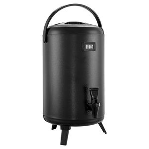 Dispenser di Bevande Isolato da 5L in Acciaio Inox, Erogatore Termico con Display della Temperatura, Materiale PC, Refrigerazione a Ghiaccio - Product Image 1