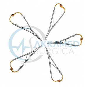 Juego de 5 Portaagujas TC Mathieu de 18 cm, Carburo de Tungsteno, Instrumentos Quirúrgicos Dentales, Certificación CE, Reutilizables - Product Image 2
