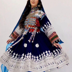 Hot Sale Best Price Handmade Natural Waistline Afghan Kuchi Dress Embroidery Women Clothing <b>Wedding</b> Dress Afghan Kuchi Dress - Product Image 5