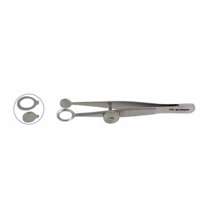 Instrument chirurgical ophtalmique de précision, forceps manuel Ayer de haute qualité pour chalazion, diamètre intérieur 8 mm, longueur 9 cm - Product Image 1