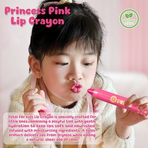 Crayon à lèvres rose princesse pour enfants, baume nourrissant hydratant pour tous types de peau - Product Image 3
