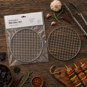 Panier de cuisson et plateau de barbecue en acier inoxydable de qualité supérieure, résistant à la chaleur, pour extérieur, pour la cuisson et la pâtisserie - Product Image 3