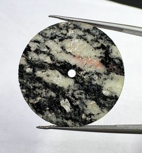 Esfera de Reloj Única de Piedra de Mármol Negro de 28.5mm x 1mm, Disco Redondo Hecho a Mano con Piedras Preciosas para Esferas de Relojes de Lujo Personalizados - Product Image 2
