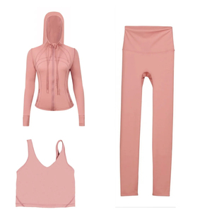 Women's Breathable Seamless Plus Size <b>Yoga</b> <b>Jacket</b> Set Long Sleeve Zip-Up Fitness <b>Jacket</b> High Waist Leggings-Quick Dry Activewear - Product Image 4