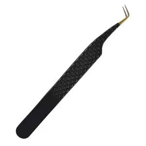 Pinzas Profesionales de Acero Inoxidable para Extensión de Pestañas con Punta Suave, Pinzas Duraderas Antiestáticas para Pestañas y Cejas - Product Image 1