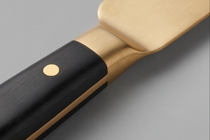 Cheese Butter Knife Kitchenware Stainless Steel Blade Gold Finish Black Handles Eco-Friendly Dishwasher Safe for Wedding Other - Product Image 2