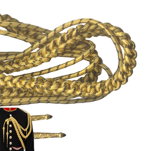 Gold <b>Braided</b> Aiguillettes Uniform Aiguillette with metal <b>accessories</b> aiguillettes - Product Image 3