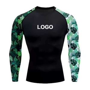 Haut de compression à manches longues pour homme, séchage rapide, imprimé motif Alien noir et vert, pour adulte - Product Image 2