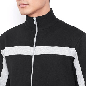 Men's Black Sporty Tracksuit Full <b>Zip</b> <b>Hooded</b> Jacket With White Stripe And Matching Pants Breathable Polyester Autumn Wear 2026 - Product Image 5