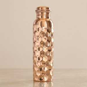 Premium Eco-Friendly Copper for Hand-made Water Bottle Flask Indian Exporter Manufacturer - Product Image 3