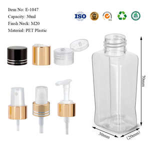 Vente en gros de flacons plats en plastique PET de 30 ml (1 oz) avec pompe pulvérisatrice pour les soins de la peau, les huiles capillaires, les lotions, emballage personnalisé (couleur personnalisée) - Product Image 6