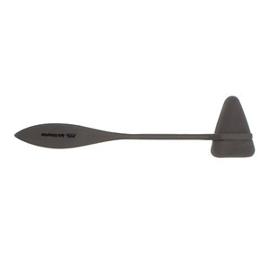 Marteau de percussion triangulaire en caoutchouc de couleur noire avec poignée chromée pour examen neurologique précis - Product Image 5