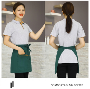Delantal Multiusos de Cintura Media Hecho de Tela Resistente y Transpirable, Perfecto para Camareros, Panaderos y Personal de Supermercado - Product Image 2