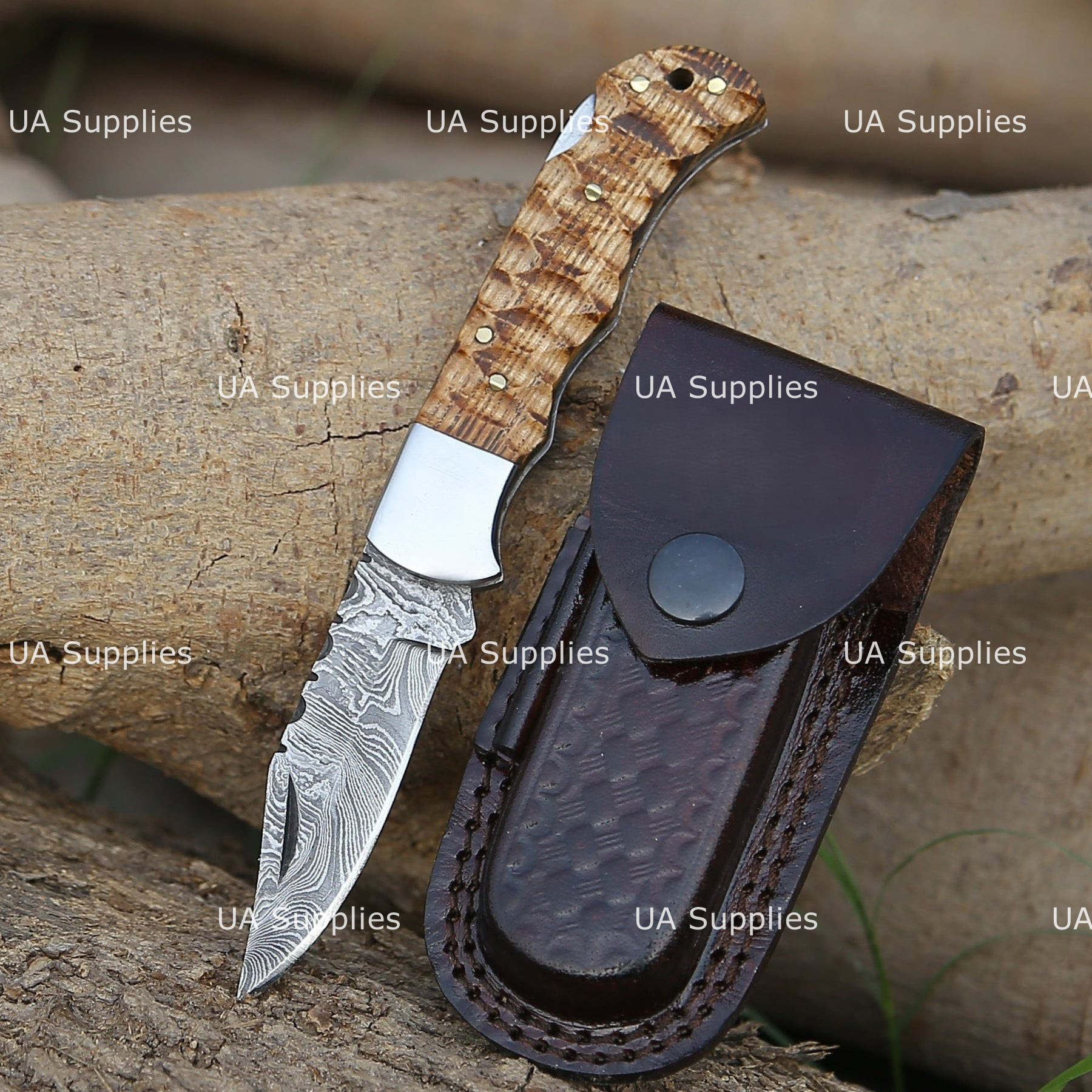 Sculpted Brown Wood