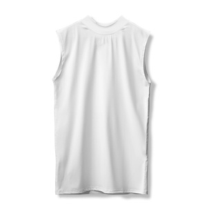 Débardeur noir sans manches à col montant pour homme, couleur unie, tricoté, idéal pour la gym, l'entraînement et la musculation - Product Image 6