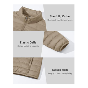 Veste matelassée d'hiver pour homme, capuche amovible, imperméable, thermique, chaude, style bulle, vente en gros B2B - Product Image 4