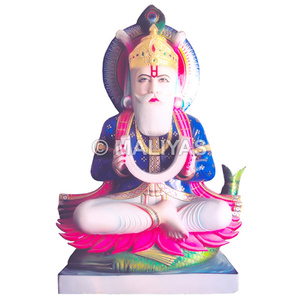 Estatua del Dios Sindhú Jhulelal |   Murti Jhulelal de Mármol Hecho a Mano – MALIYAS - Product Image 1