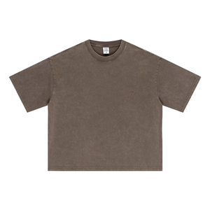 T-shirts décontractés 2026 de haute qualité à coupe régulière, bas de sweat en molleton bouclette français personnalisé pour homme, manches courtes en coton - Product Image 4