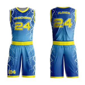 Uniforme de baloncesto de malla transpirable sublimado, personalizado OEM, de alta calidad - Product Image 5