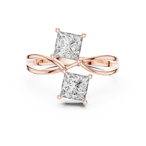 Anillo de Diamante Moissanita en Forma de Princesa de Plata de Ley 925 de Primera Calidad, Proveedor y Fabricante de Joyería para Bodas al por Mayor - Product Image 1