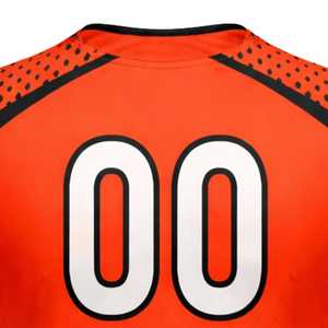 Maillot de football Stratta Orange Noir Léger Respirant Anti-humidité pour l'entraînement sportif et l'uniforme d'équipe - Product Image 6