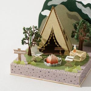 [4R] Luxury Custom Eco-friendly Folk Art Camping 3D Paper Model Craft <b>Miniature</b> Dollhouse 100+ Models Die-Cut for Brain Exercise - Product Image 4