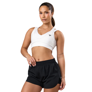 Custom Women's High Impact <b>Open</b> Back Racerback Sports <b>Bra</b> Quick Dry Breathable Yoga Gym Workout Fitness Activewear Crop Top - Product Image 1