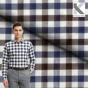 Camisas y Sobrecamisas de Tela Teñida con Hilo de Alta Calidad, Tela para Camisas Teñida con Hilo - Product Image 2