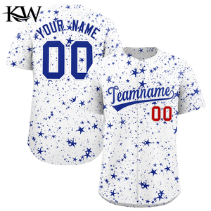 Custom Button <b>Baseball</b> Jersey Print Personal Team Name Number <b>Baseball</b> Uniform Hip Hop Sportswear T-shirt Men/Women/Kids - Product Image 4