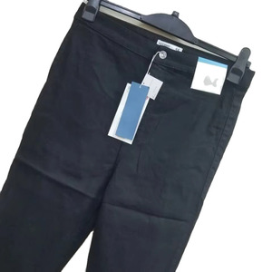 Dernières Tendances : Jeggings en Jean pour Femme, Respirants, Écologiques, Lavés, Couleur Unie, Coupe Droite Mi-Haute, Longueur Intégrale, 100% Coton - Product Image 1