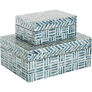 Caja de Resina Artesanal con Elegante Decoración para el Hogar y Solución de Almacenamiento, Interior de MDF para Regalos, Modelo RR202513518 de RR Enterprises - Product Image 2