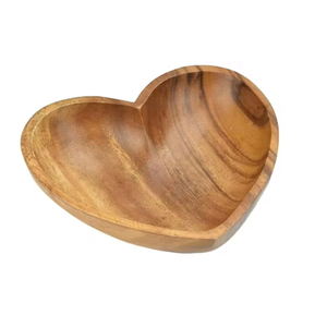 Tazón de cocina de madera de acacia al por mayor de alta demanda, vajilla de cocina pulida ecológica con diseño de listón de madera - Product Image 2