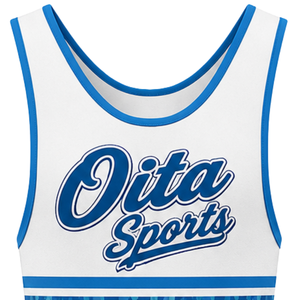 <b>Men</b> White Blue Sublimated <b>Wrestling</b> <b>Singlet</b> Polyester <b>Wrestling</b> Sportswear Lightweight Athletic Uniform Competition Training - Product Image 4