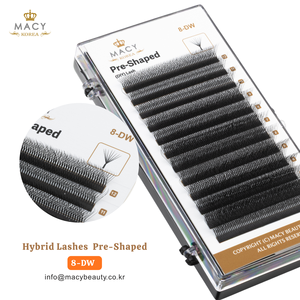 Cils hybrides préformés 8-DW DIY Lash MACY BEAUTY KOREA Extensions de cils de qualité supérieure Vente en gros Cils personnalisés Marque privée - Product Image 2