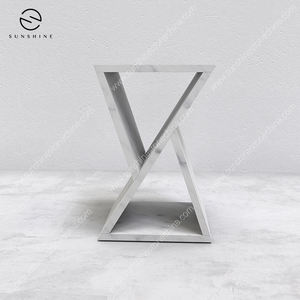 Modern <b>White</b> Marble <b>End</b> <b>Table</b> Minimalist Design Handmade Living Room Furniture - Product Image 4