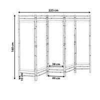 Biombo Plegable de Bambú Natural para Privacidad, Separador de Ambientes para Balcón, Patio, Jardín, Interior y Exterior, Fabricante Vietnamita