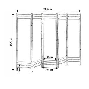 Natural Bamboo <b>Folding</b> Privacy <b>Screen</b> Room Divider for Balcony Patio Garden Indoor Outdoor Bamboo Partition Vietnam Manufacturer - Product Image 6