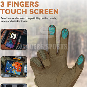 ถุงมือเพ้นท์บอลหนังสไตล์แทคติคอล พื้นผิวเสริมแรงเพิ่มการยึดเกาะ ปิดด้วยแถบตีนตุ๊กแก สายรัดข้อมือปรับได้ ยืดหยุ่น สวมใส่สบาย - Product Image 4