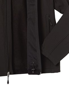 Veste softshell personnalisée pour homme, idéale pour la randonnée en plein air, coupe-vent, imperméable, respirante, col montant, fermeture éclair, style décontracté, service OEM - Product Image 6