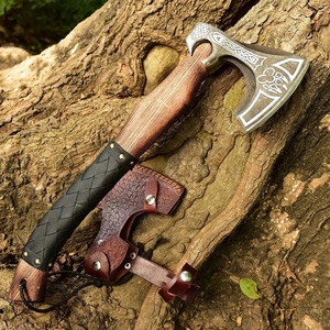 UA Supplies Tomahawks Industriales Forjados a Mano con 4 Hojas de Acero Forjado y Mango de Madera Envuelto en Cuero, OEM ODM, Venta Caliente de Fábrica - Product Image 1