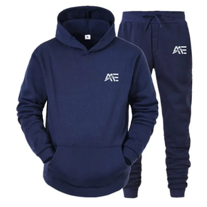 Men's Pullover Hoodie <b>Jogger</b> <b>Set</b> Custom Casual Sweatshirt <b>Matching</b> Pants Fitted Activewear Lounge Outfit Wholesale Hoodies <b>Set</b> - Product Image 3