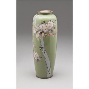 ชุดแจกันเคลือบโลหะลายคราฟต์หรูหรา ลายเครนสีดำ แจกันดอกไม้ตกแต่งบ้านสไตล์โบราณ - Product Image 4