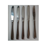 Couteaux à dessert en acier inoxydable, spatules à crème, couteaux à toast, couverts classiques polis miroir, ensemble de couteaux de table en acier inoxydable