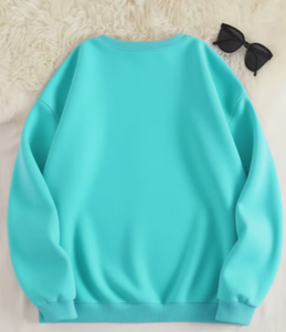 Sudadera Oversize de Algodón con Cuello Redondo y Bordado de Hojas para Mujer Hardihood International, Manga Larga, Tejido de Punto - Product Image 2