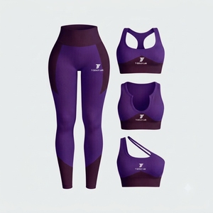 Conjuntos de Yoga para Mujer, Colores Sólidos, Transpirables, Ligeros, de Secado Rápido, Nueva Llegada, Tallas Grandes, Más Vendidos - Product Image 6