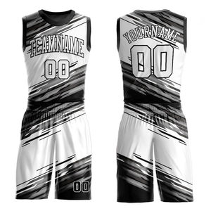Ensemble de shorts d'uniforme de basketball personnalisé imprimé par sublimation, en polyester et nylon respirant, anti-humidité, avec motif tie-dye - Product Image 1