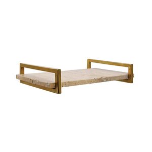 Premium Travertine <b>Marble</b> Serving <b>Tray</b> Durable Handmade Design For Hotel Restaurant And Home Use - Product Image 6