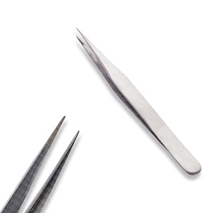 Pinzas de Aislamiento para Pestañas de Acero Inoxidable de Alta Precisión, Hechas a Mano, Punta de Ajuste Cero, Ligeras, Mango Antifatiga, Antiestáticas, Venta al por Mayor - Product Image 5