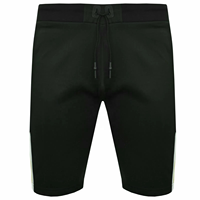 Conjunto de Camiseta y Pantalones Cortos Personalizados, Color Negro, Amarillo y Blanco, Ropa Deportiva Atlética de Dos Piezas para Hombre